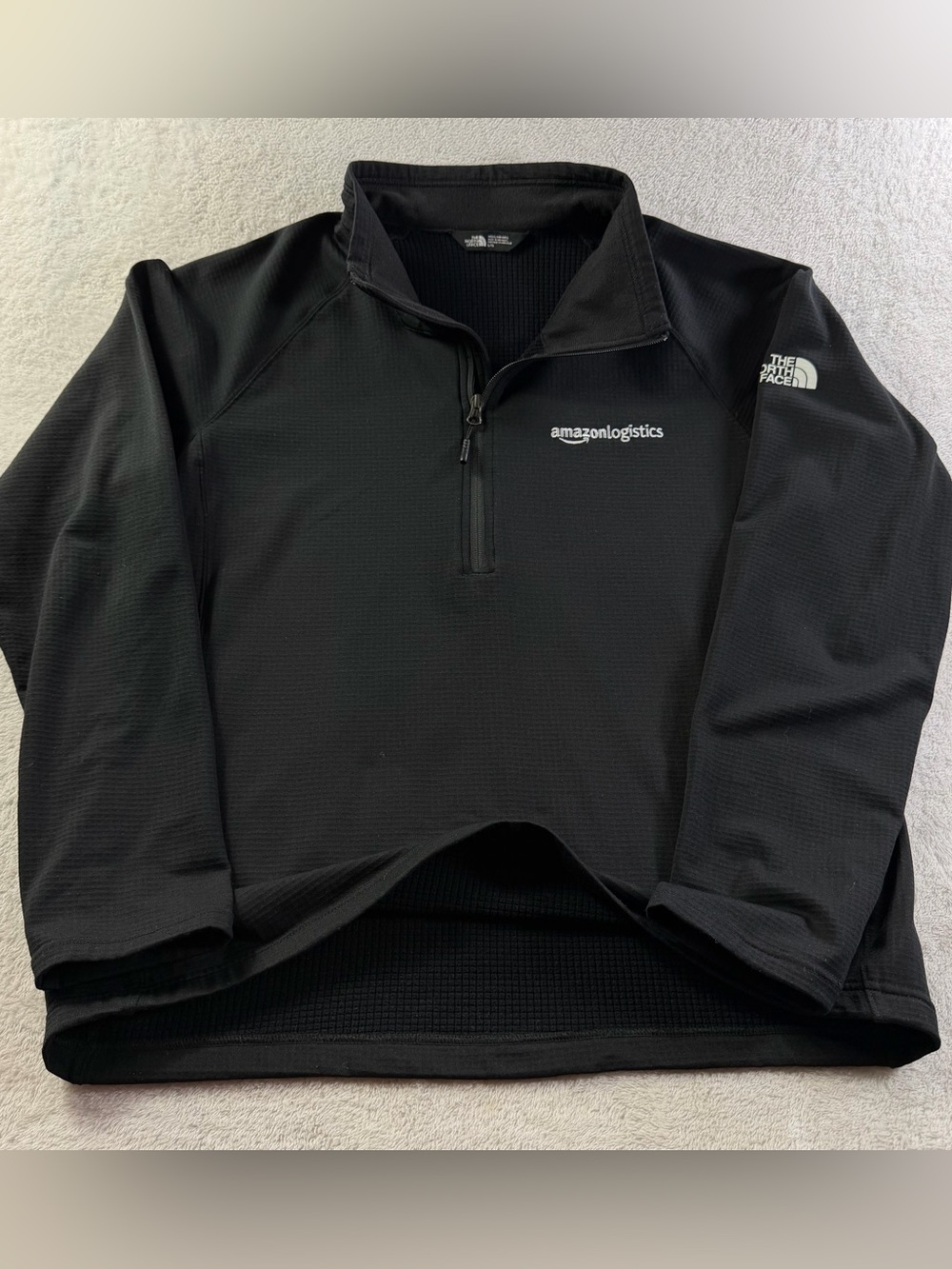 The North Face Amazon Logistics Mountain Peaks Grid Fleece 1/4 Zip L